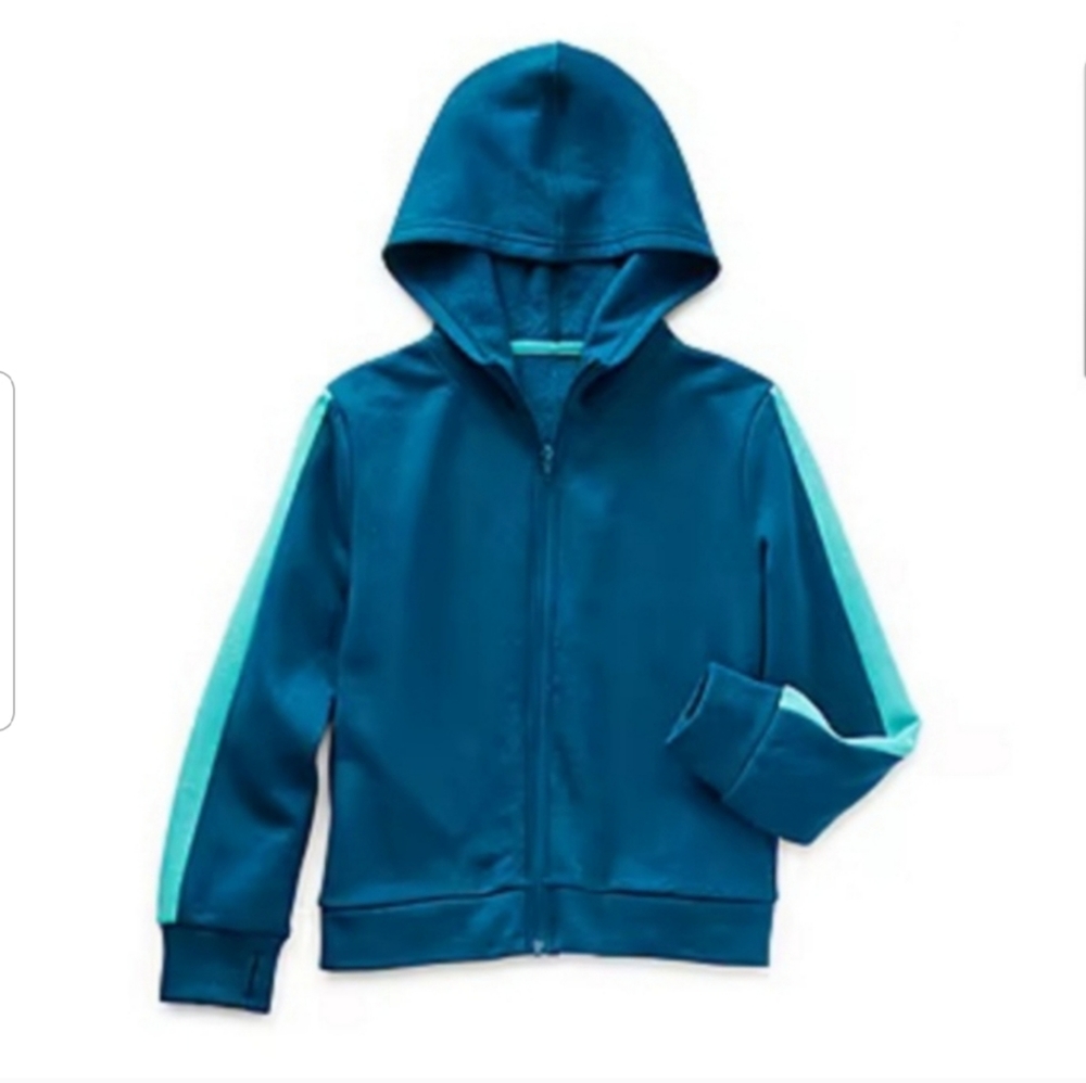 Xersion Green Girls Fleece Zipper Hoodie NWT